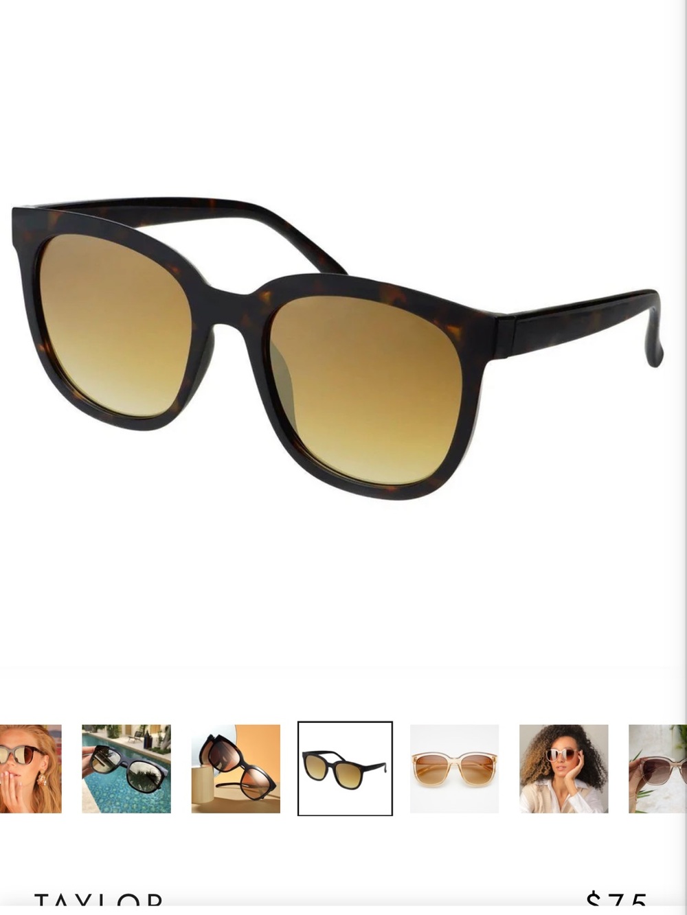 Freyers Taylor Tortoise Shell Women's Sunglasses Brown Slightly Mirrored Lenses